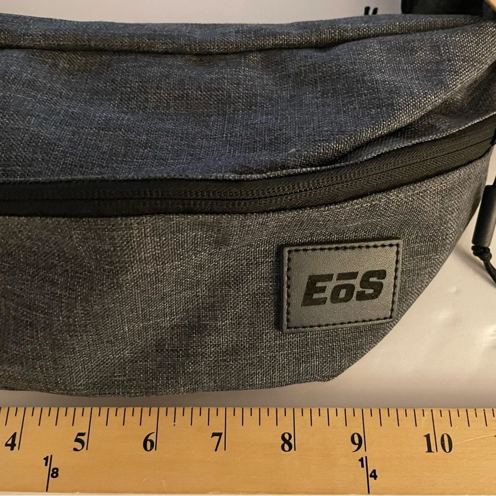EOS Fitness Fanny Pack-Crossbody Bag Grey/Black NWT